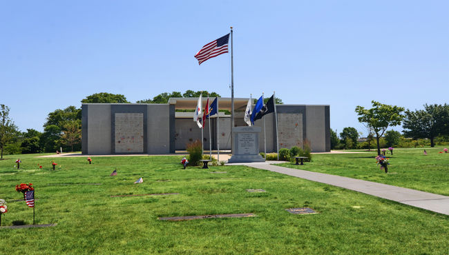 Veterans section at Wisconsin Memorial Park Inc