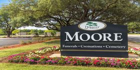 Signage at Moore Funeral Home
