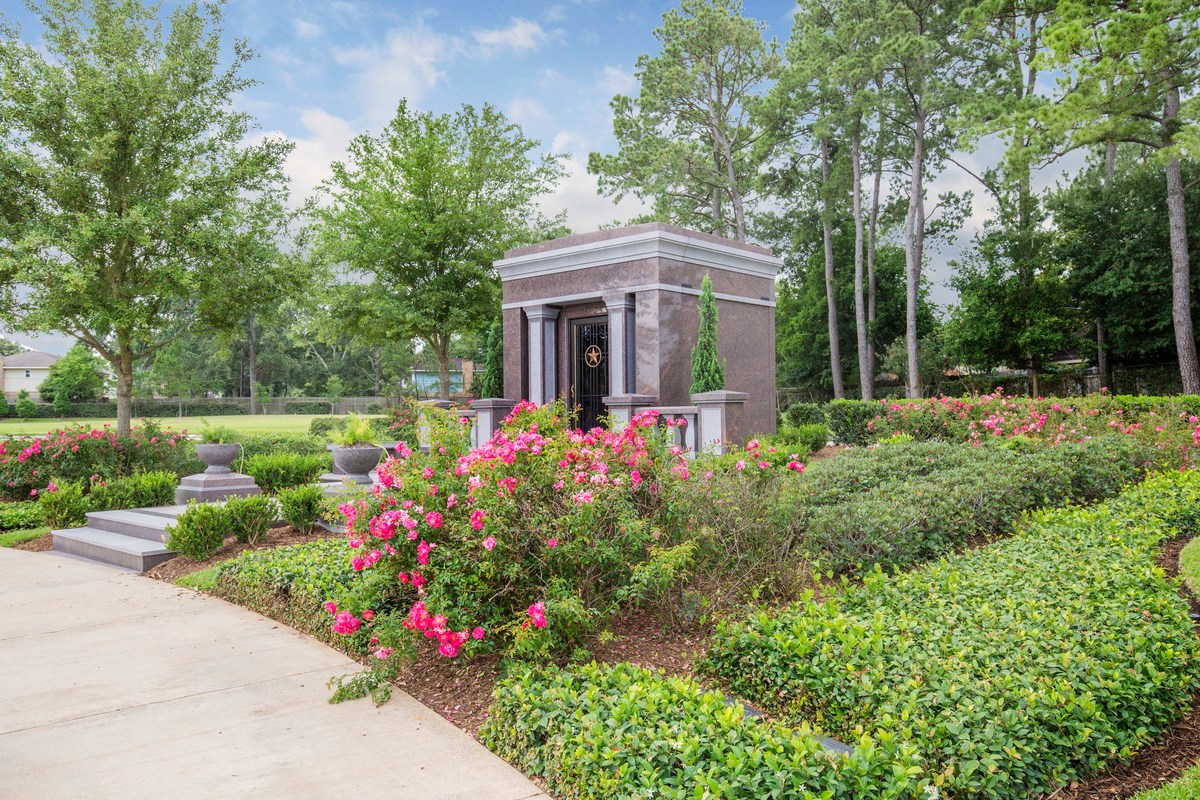 Mausoleum at Memorial Oaks Cemetery