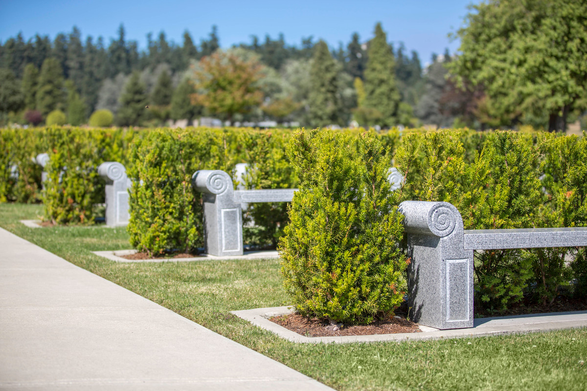 Estate area at Ocean View Burial Park