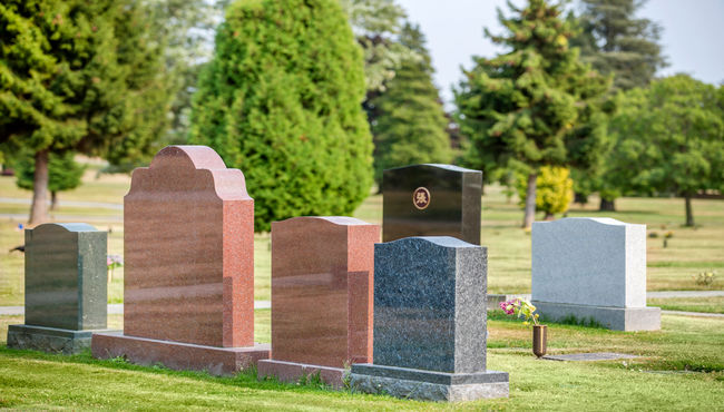 Cemetery grounds at Ocean View Burial Park