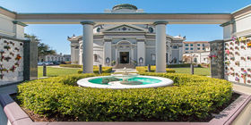 Water feature at San Francisco Columbarium & Funeral Home