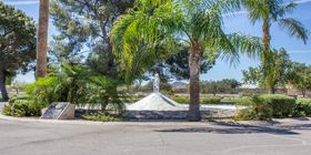 Water feature at Phoenix Memorial Park & Mortuary