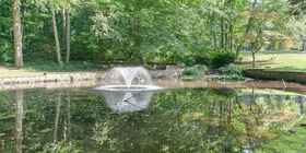 Water feature at Forest Hills Memorial Park