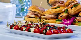 Catering display at Olinger Hampden Mortuary, Cremation & Cemetery