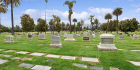 Cemetery grounds at Pierce Brothers Santa Paula Cemetery
