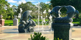 Cemetery grounds at Hodges Funeral Home at Lee Memorial Park